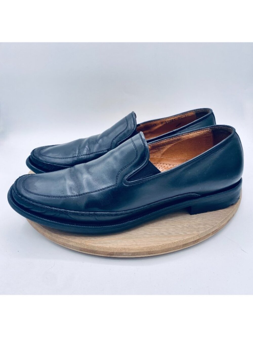 Allen Edmonds Merano Shoes Mens 13 Black Leather Driving Loafers Italy - Picture 7 of 12
